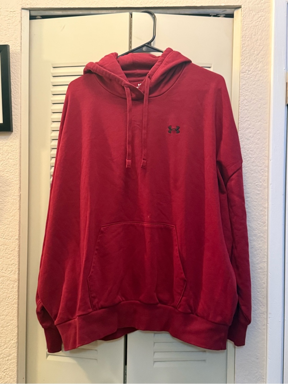 Under Armour Red Men's Hooded Pullover Sweatshirt